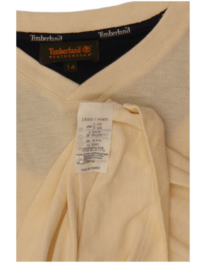 Timberland Boys Sweatshirt Jumper 13-14 år Off White Bomuld