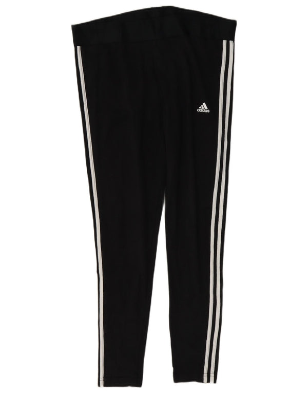 Adidas Dame Leggings UK 20/22 XL Sort Bomuld
