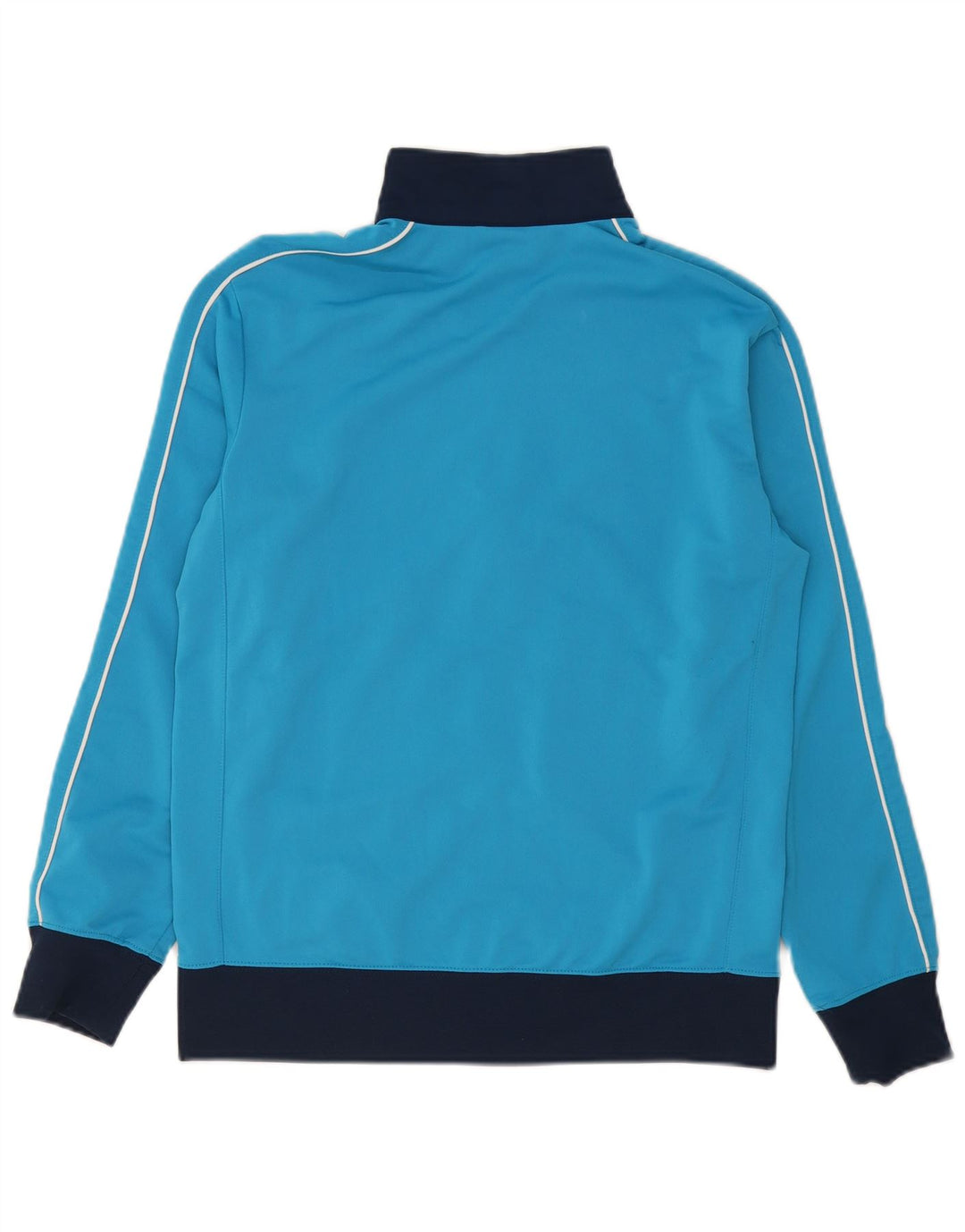 NIKE Boys Tracksuit Top Jacket 13-14 Years XL Blue Colourblock Polyester