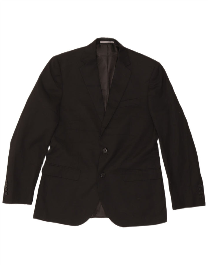 Marks & Spencer Herre 2-knap Regular Fit Blazer Jacket UK 38 Medium Black