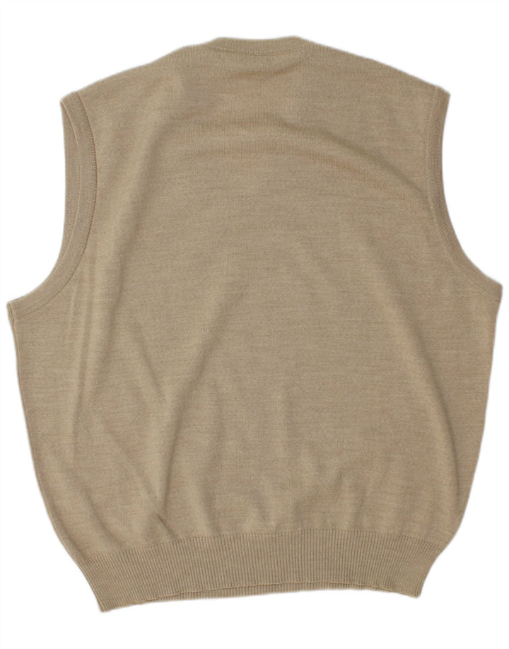 Marz Herrevest Tank Top EU 56 XL Beige Ny Uld