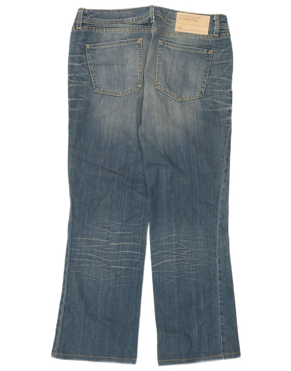 Benetton Dame Bootcut Jeans W29 L27 Blå Bomuld