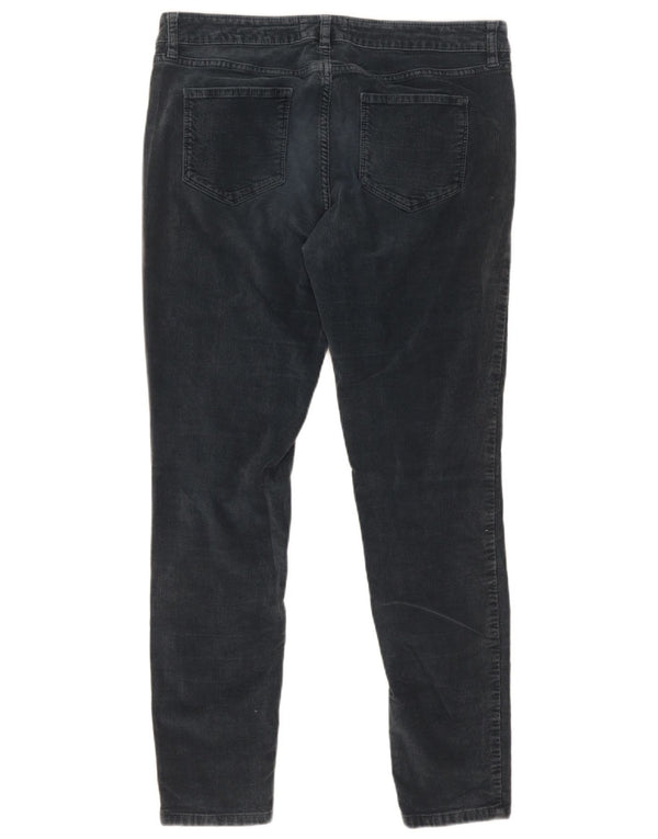 Fat Face Dame Skinny Corduroy Bukser UK 14 Large W32 L28 Grå Bomuld
