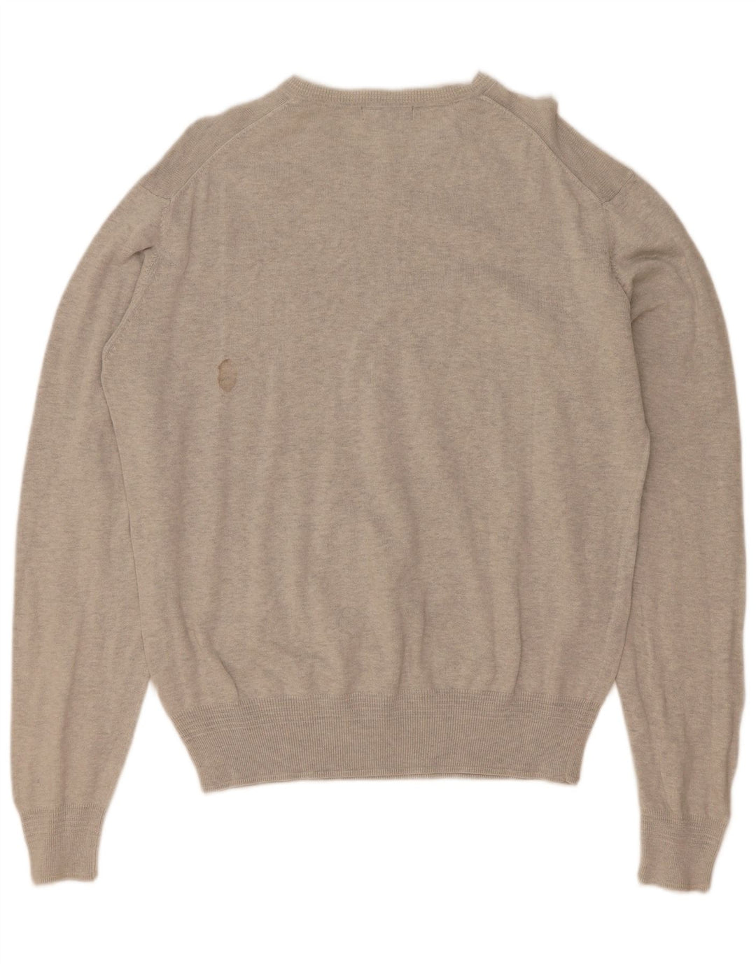 Lyle & Scott Heritage Heritage V-hals sweater Stor grå bomuld