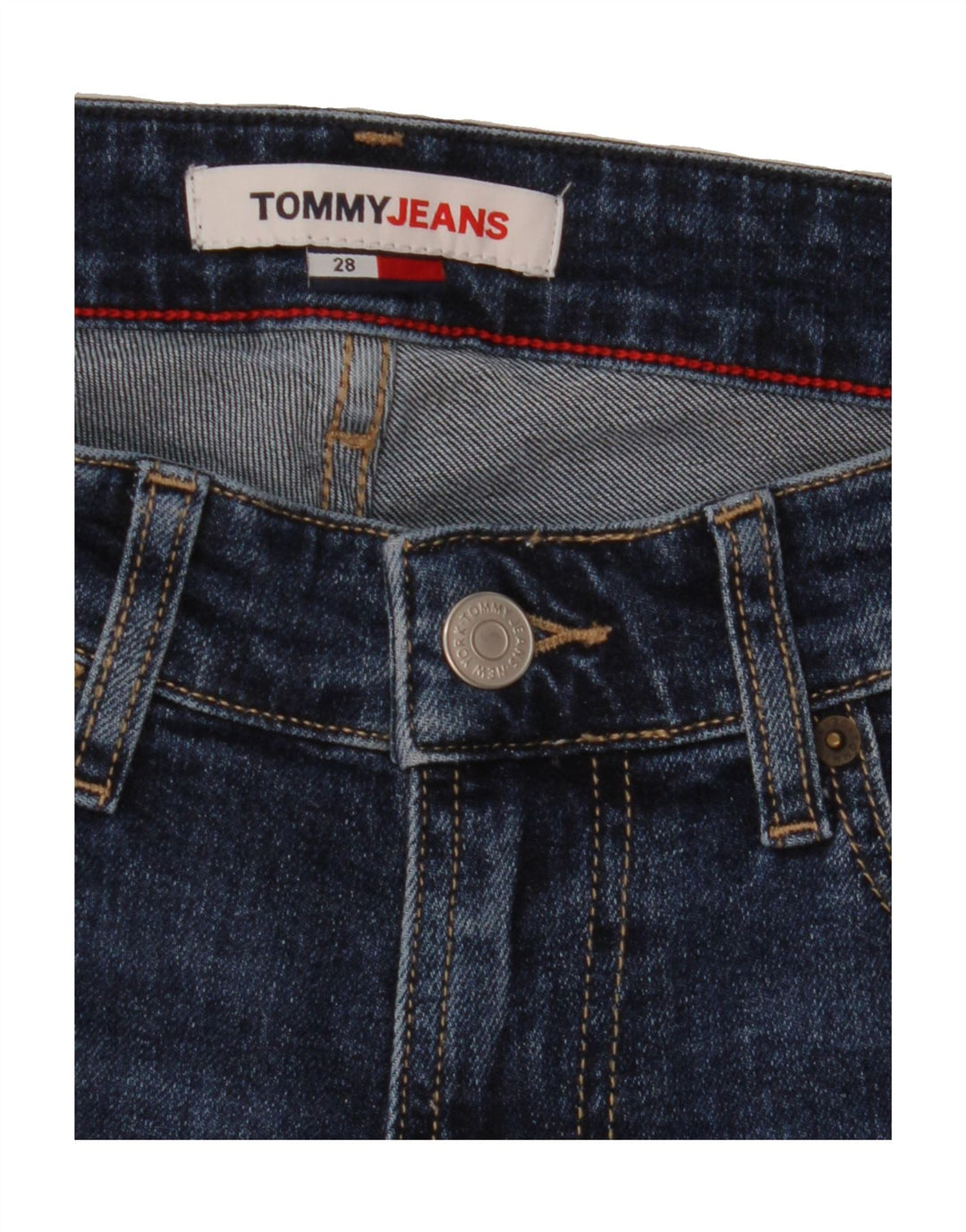 TOMMY HILFIGER Womens Denim Shorts W28 Medium  Blue Cotton Vintage Tommy Hilfiger and Second-Hand Tommy Hilfiger from Messina Hembry 