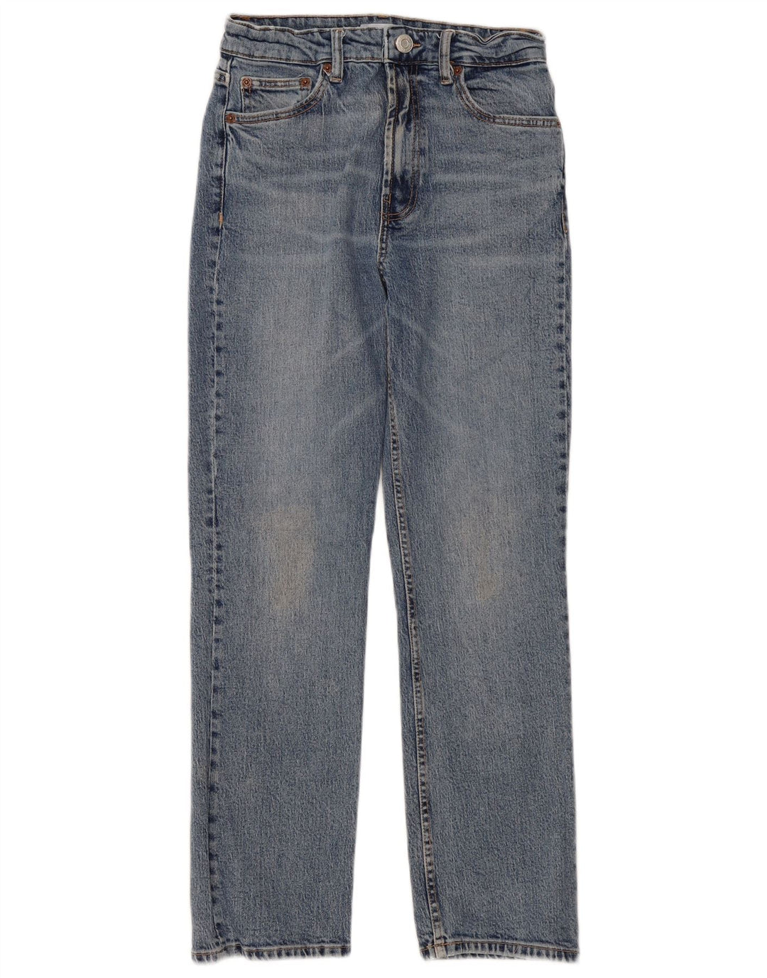 Zara Dame Slim Jeans EU 38 Small W28 L28 Blå Bomuld