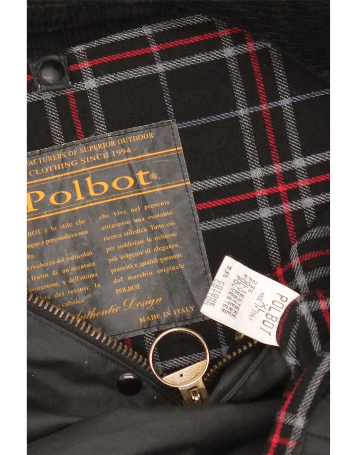 Polbot Herre vokset bomuldsjakke UK 42 XL Sort