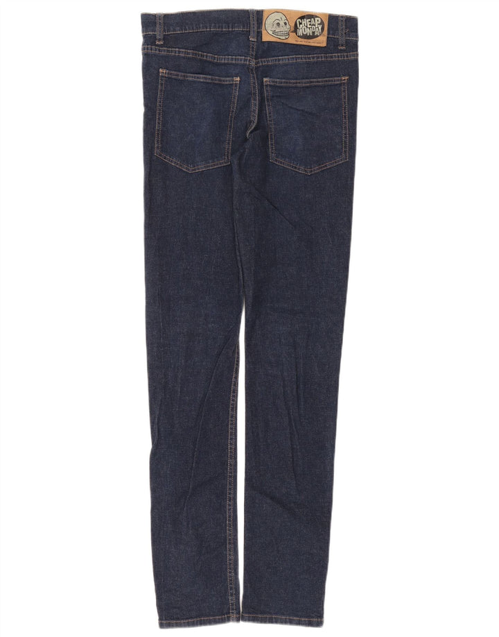 Billig mandag Dame Slim Jeans W30 L34 Marineblå Bomuld