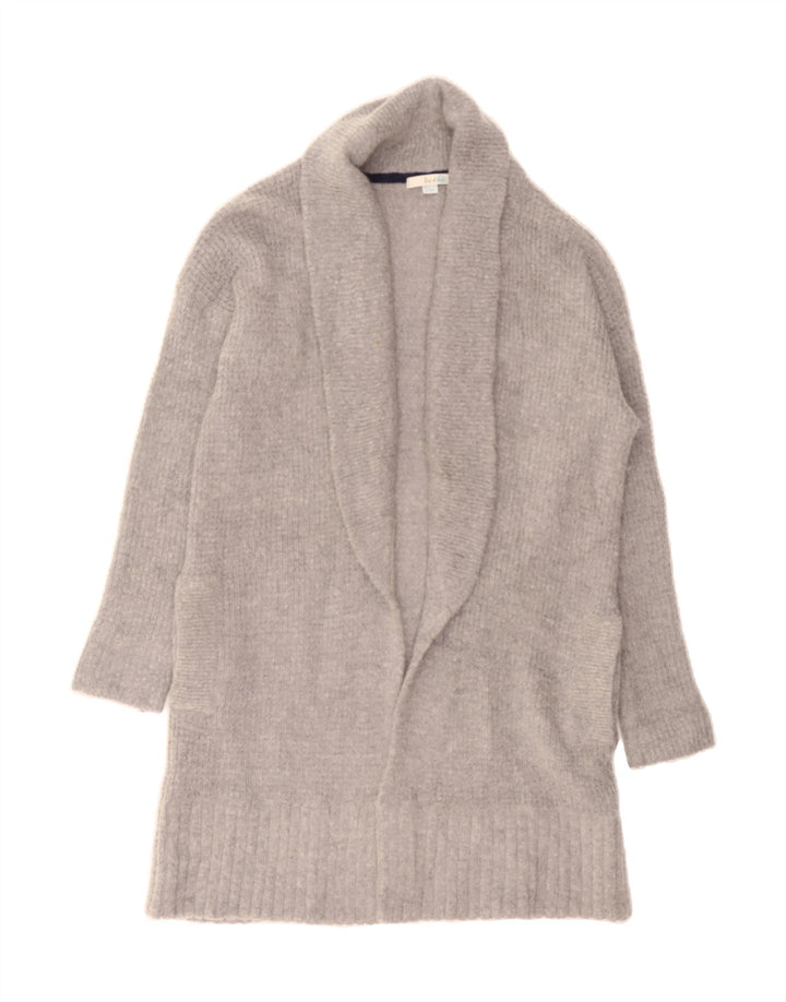 BODEN Womens Longline Open Cardigan Sweater UK 14 Medium Grey Nylon Vintage Boden and Second-Hand Boden from Messina Hembry 