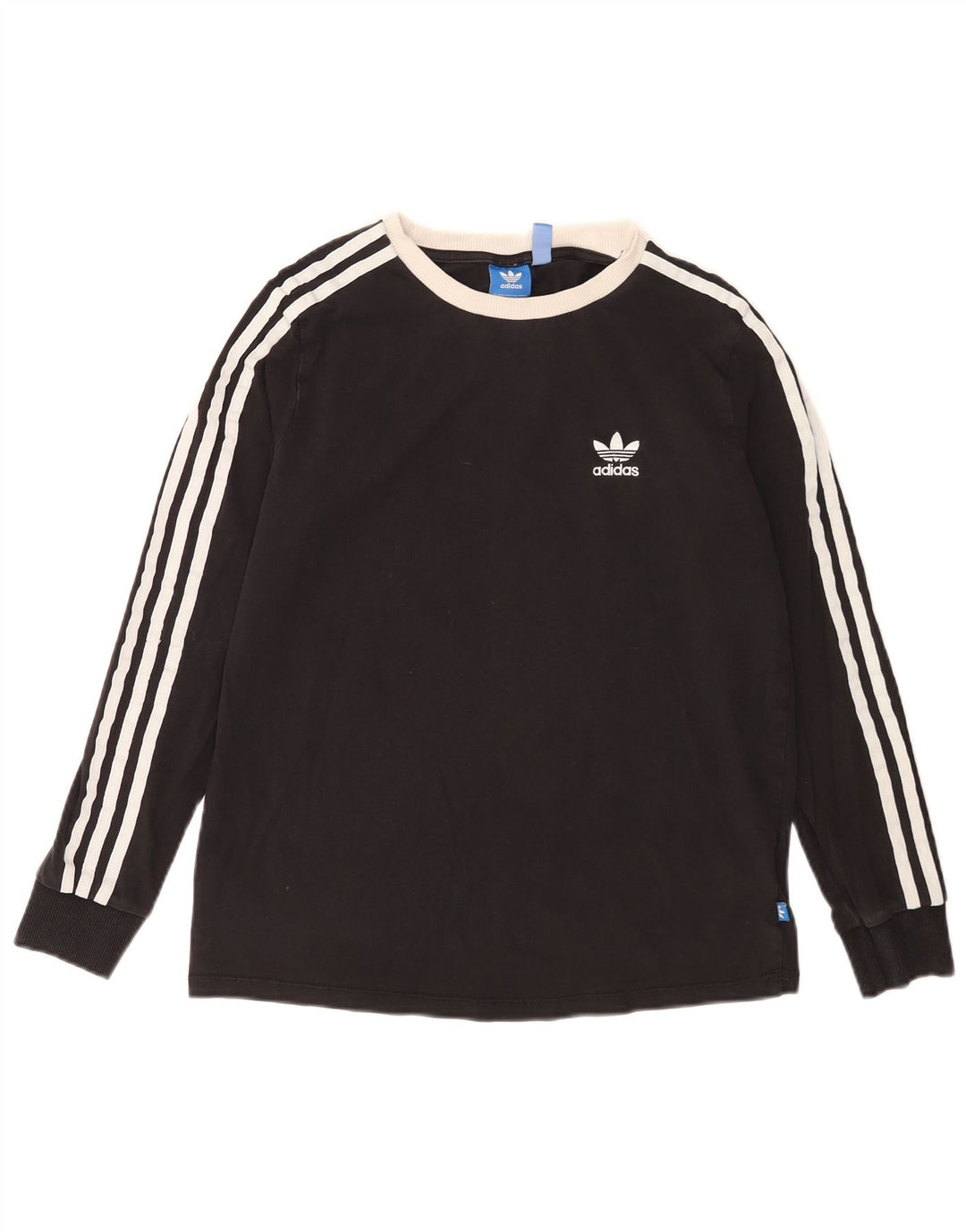 Adidas Dame Top Langærmet UK 14 Medium Sort Bomuld