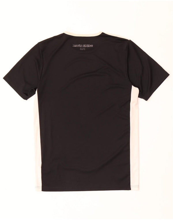 Adidas Juventus grafisk T-shirt top til mænd, lille sort colourblock polyester