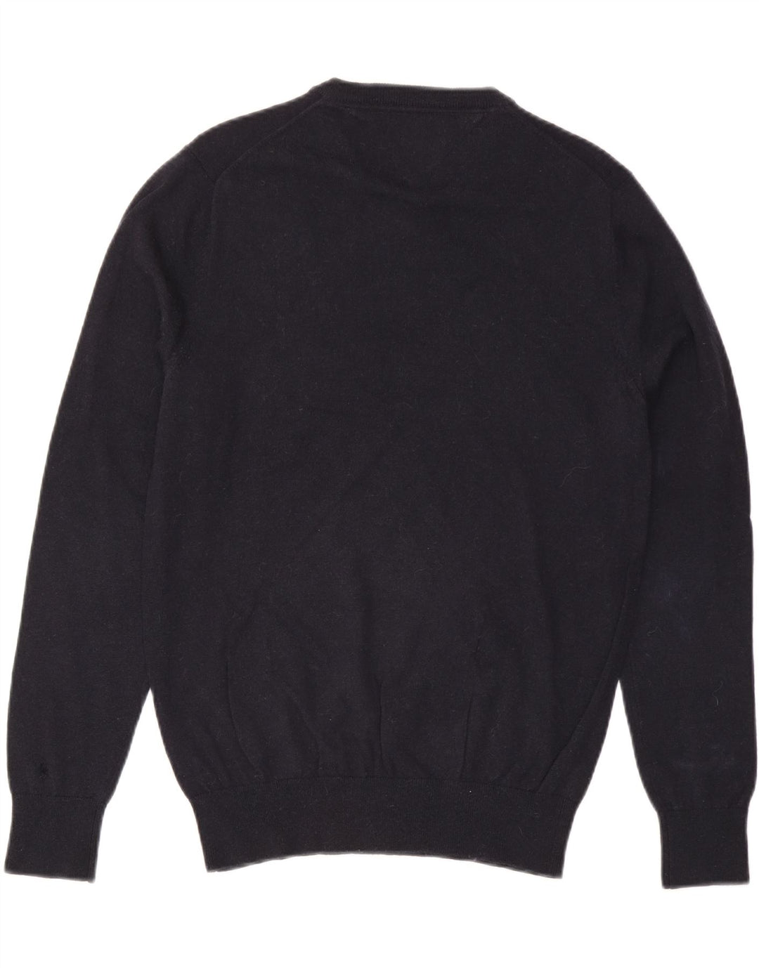 TOMMY HILFIGER Herre V-hals sweater Stor marineblå uld
