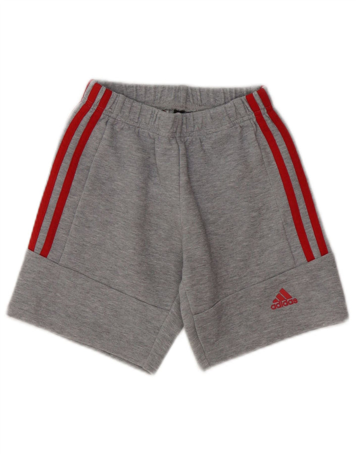 Adidas drenge sportsshorts 6-7 år grå bomuld
