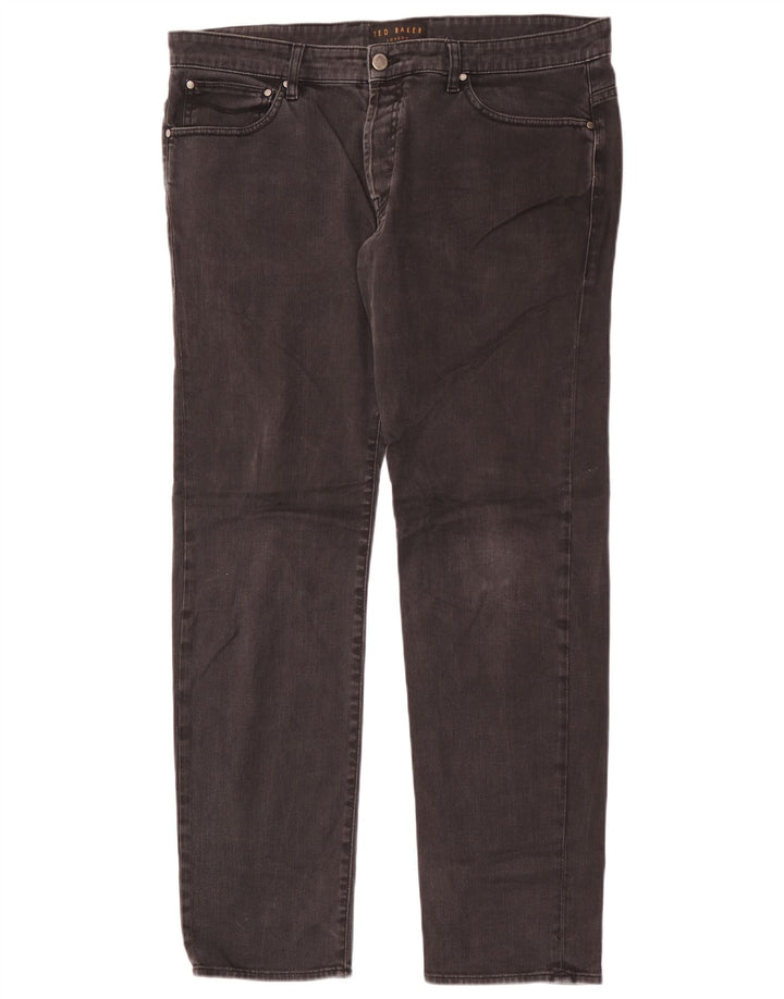 Ted Baker Straight Jeans til mænd W36 L30 Sort
