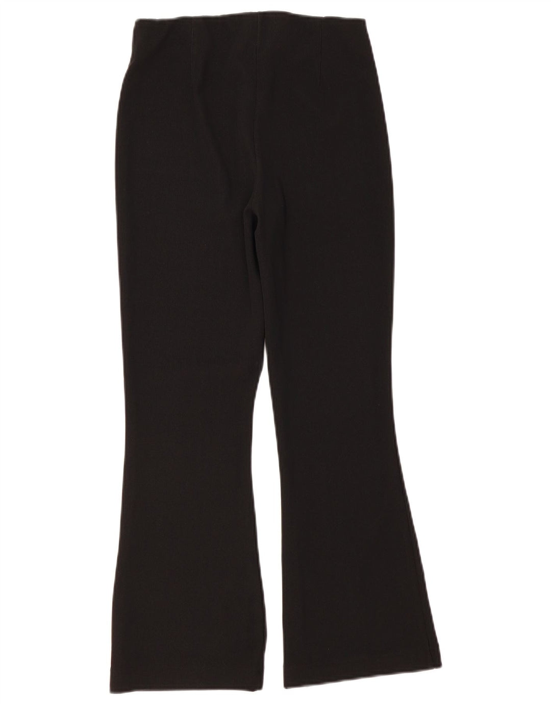 Zara Dame Flare Casual Bukser Large W32 L26 Sort Polyester