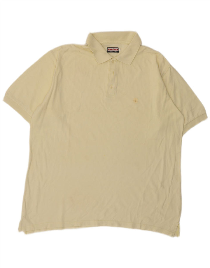 Invicta herre poloshirt XL gul bomuld