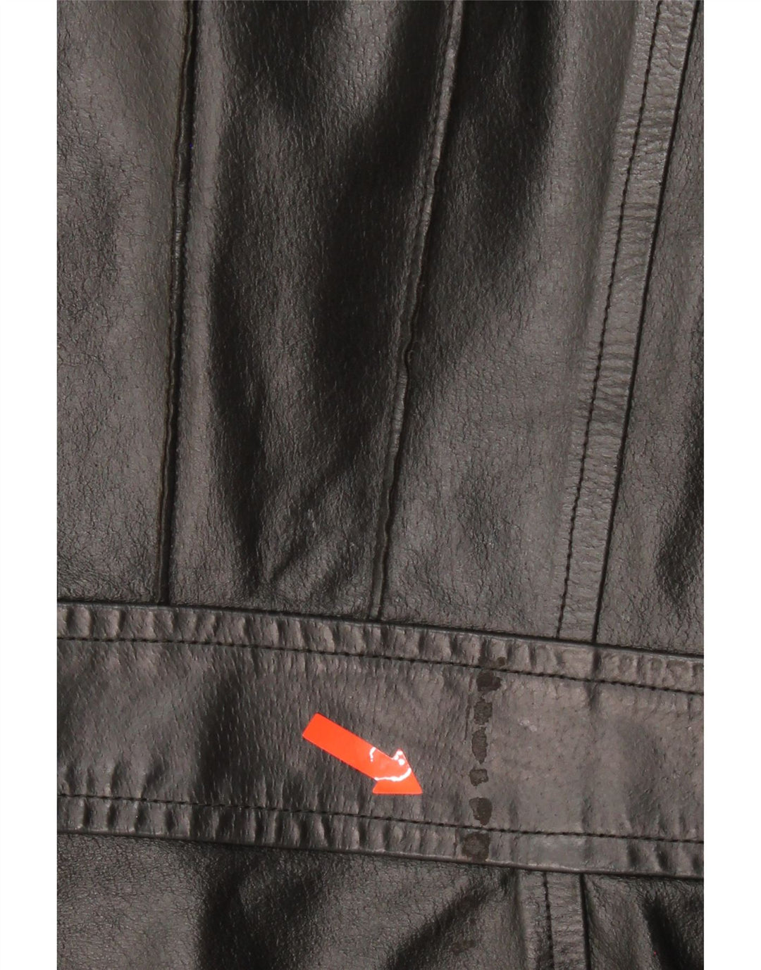 BENETTON Womens Leather Jacket IT 40 Small Black Leather Vintage Benetton and Second-Hand Benetton from Messina Hembry 
