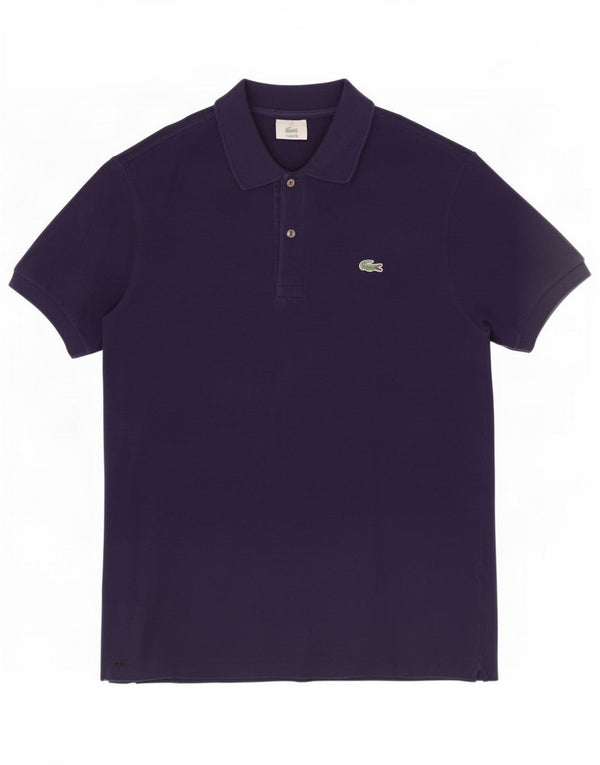 Lacoste herre poloshirt størrelse 4 Medium marineblå bomuld