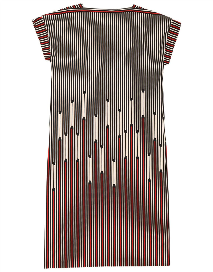 Vintage Dame Shift Dress IT 48 XL Sort Stribet