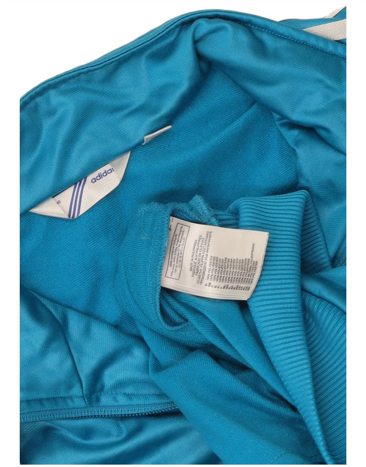 Adidas træningsdragt topjakke til kvinder EU 46 Stor blå polyester
