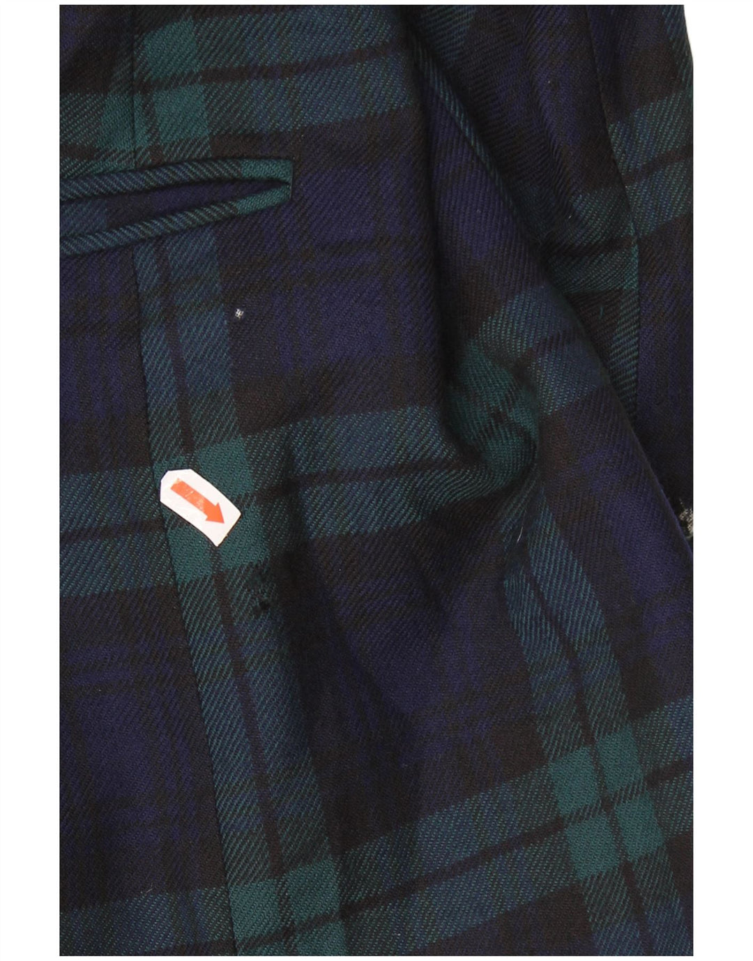 AQUASCUTUM Herre 3-knaps blazerjakke UK 40 Large Navy Blue Check