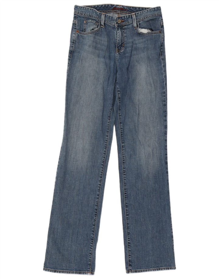 Eddie Bauer Dame Straight Jeans US 6 Medium W31 L34 Blå Bomuld