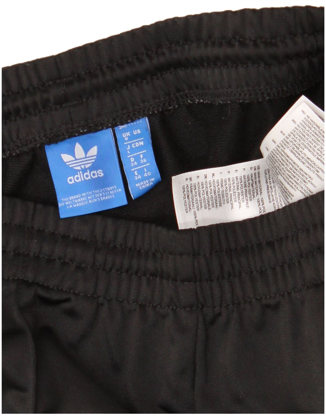 ADIDAS Træningsdragtsbukser til kvinder UK 8 Small Black Polyester