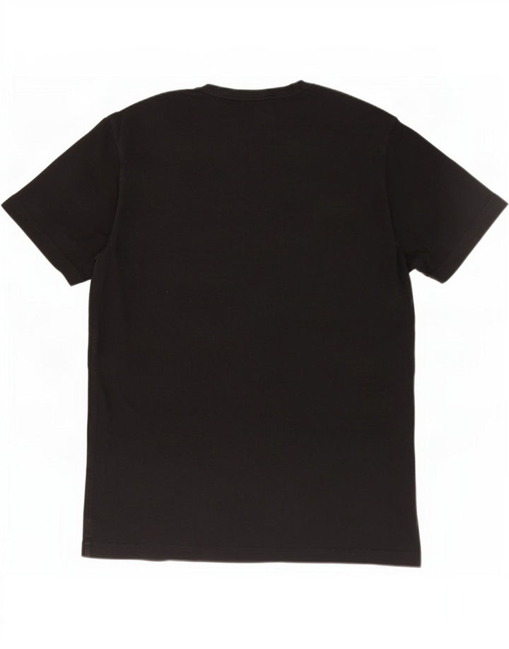 Belstaff Herre grafisk T-shirt Top Stor sort bomuld