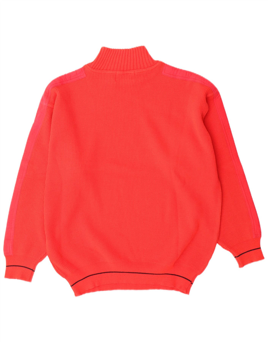 Vintage Herre Turtle Neck Jumper Sweater IT 50 Medium Rød Uld