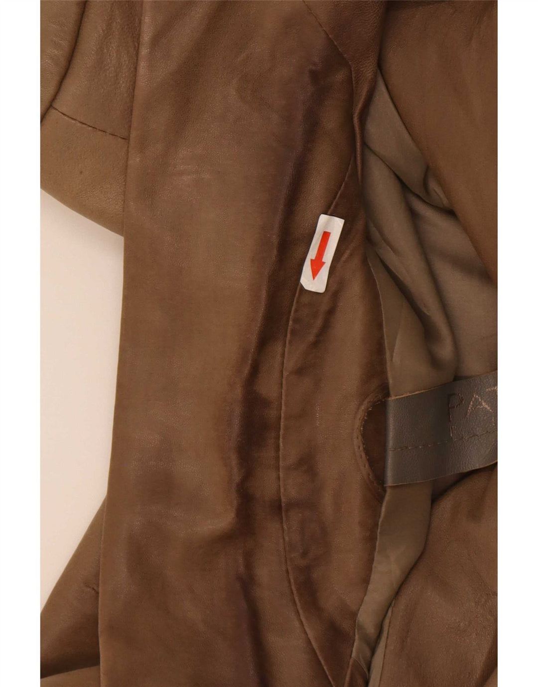 Patrizia Pepe Dame 2 Knaps Læder Blazer Jakke IT 44 Medium Brun