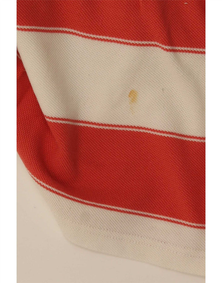 Fat Face Herre Polo Shirt Stor rødstribet bomuld