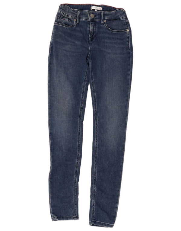 TOMMY HILFIGER Drenge Skinny Jeans 13-14 år W26 L28 Blå Bomuld
