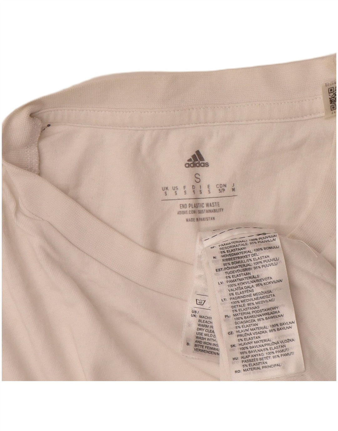 Adidas Grafisk T-shirt top til mænd, lille hvid bomuld