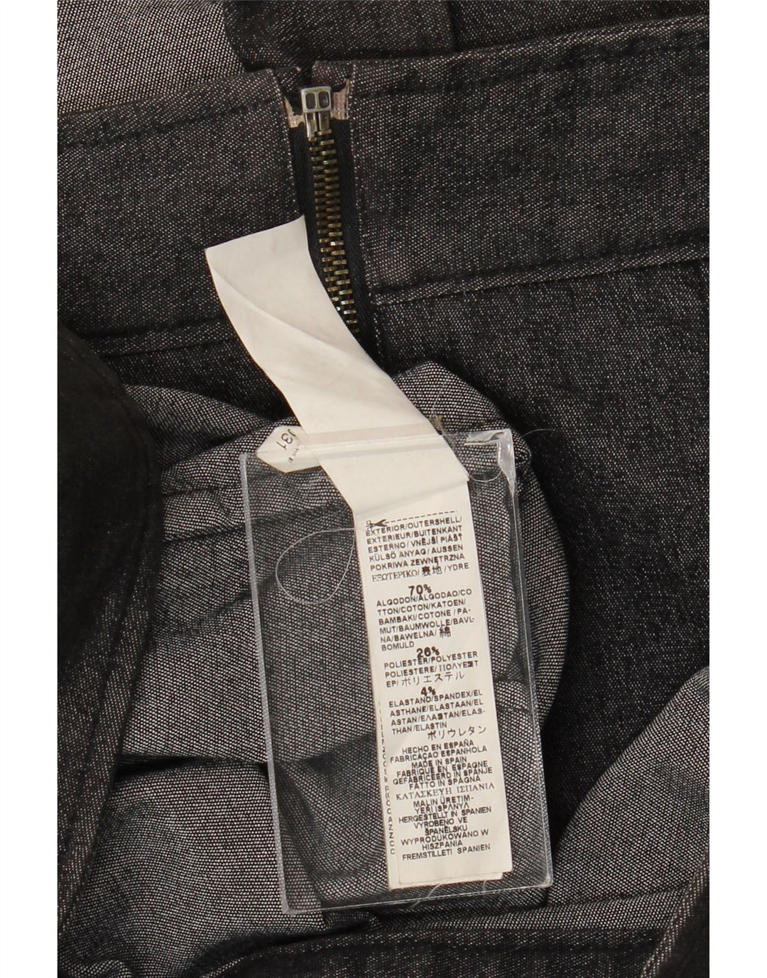 VINTAGE Denimjakke til mænd UK 36 Lille Grå Bomuld
