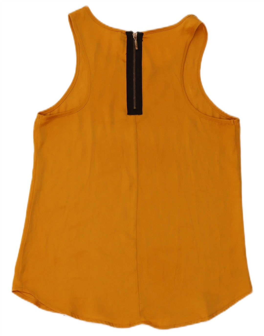 STRADIVARIUS Dame ærmeløs bluse Top UK 10 Lille Gul
