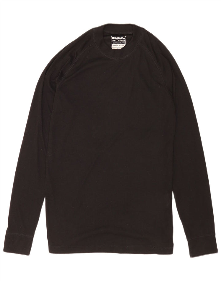 Mountain Warehouse Herre Top Langærmet Lille Sort Polyester