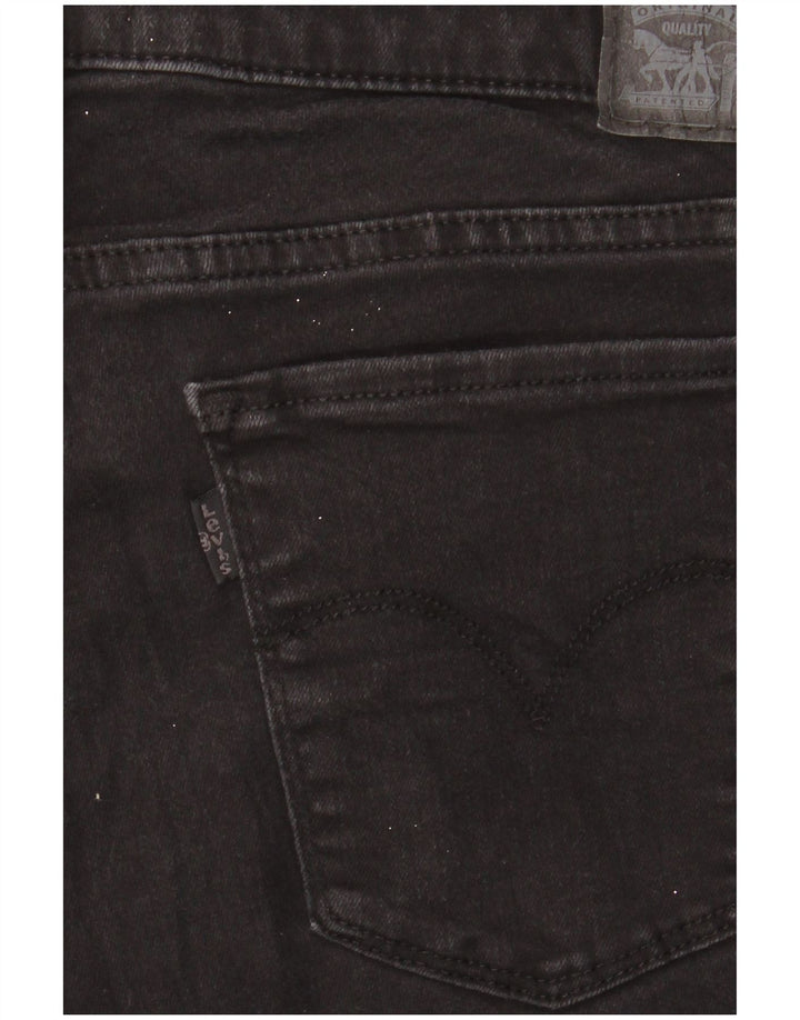 Levi's Dame 711 Skinny Jeans W32 L30 Sort Bomuld