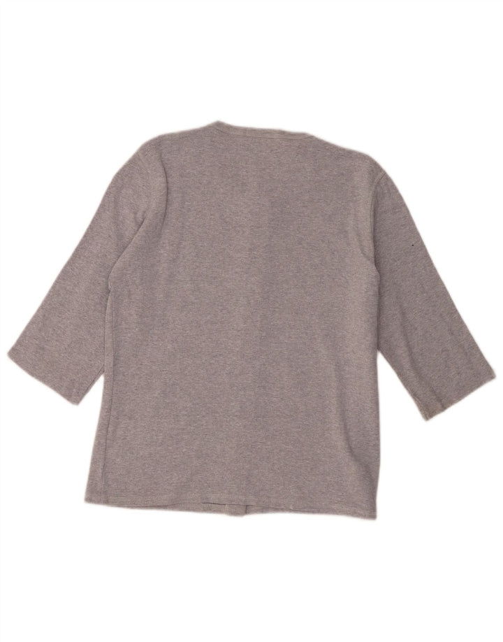 Marks & Spencer damebluse med 3/4 ærmer UK 14 mellemgrå