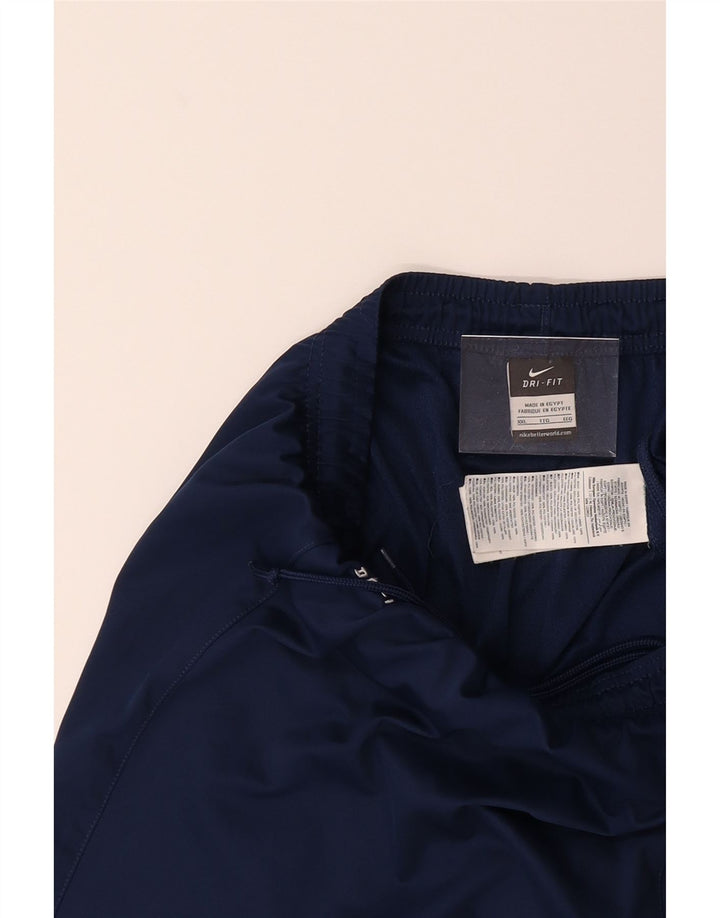 NIKE Mens Dri Fit Sport Shorts 2XL  Navy Blue Polyester