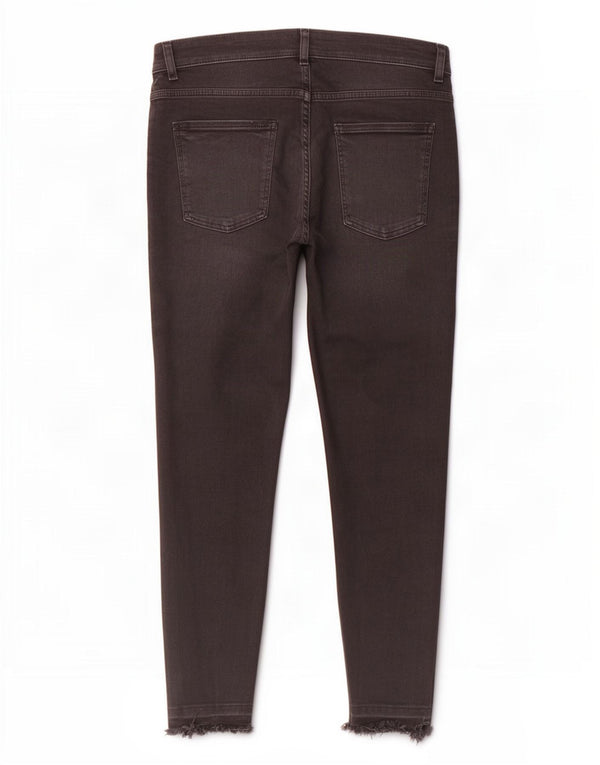 Zara Mens Distressed Skinny Jeans EU 44 Large W34 L28 Sort Bomuld