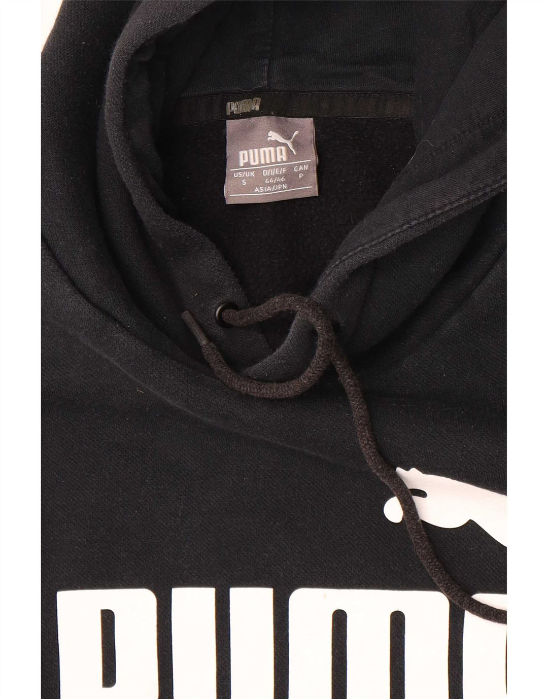 Puma Grafisk hættetrøje til mænd, lille sort