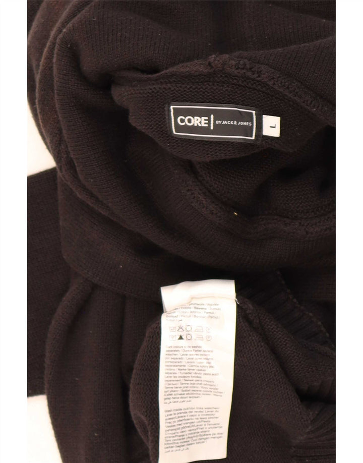 Jack & Jones Herre hættetrøje Sweater Stor sort bomuld