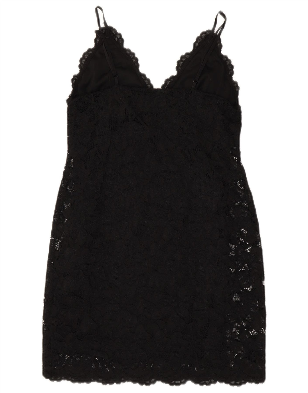 ZARA Womens Slip Dress UK 14 Large Black Polyamide