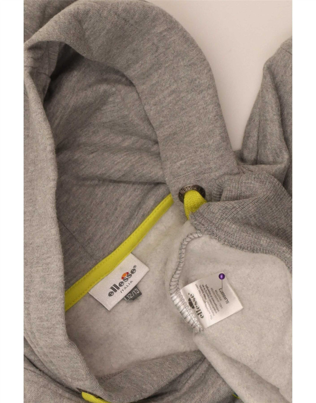 Ellesse Boys Grafisk Hoodie Jumper 12-13 År Grå Polyester