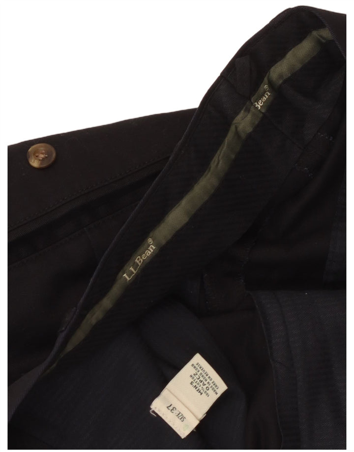 L.L.Bean Herre Pegged Casual Bukser W37 L32 Sort Bomuld
