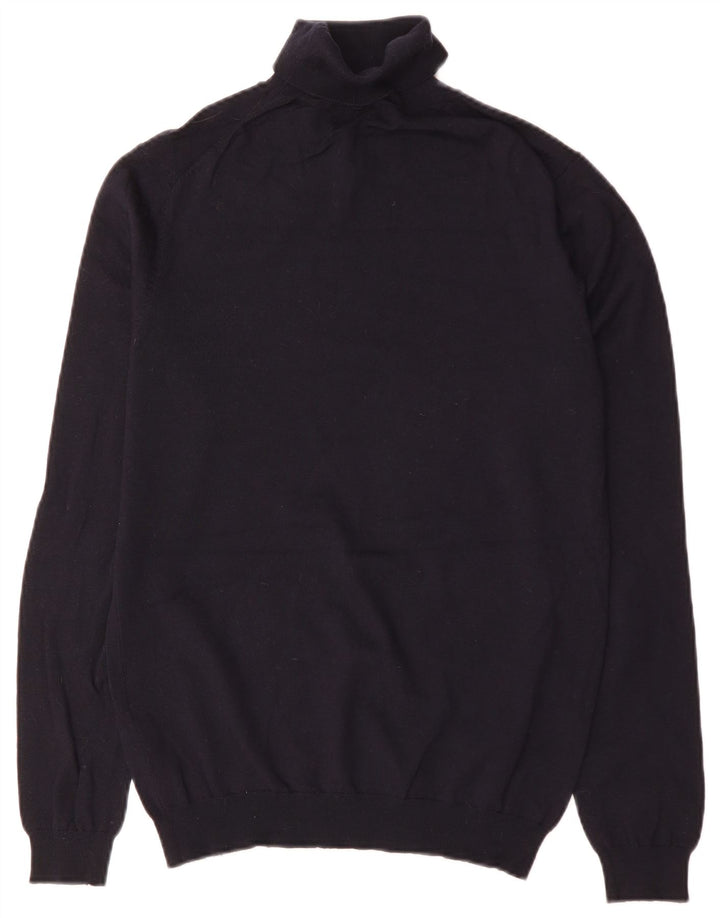 Reiss Herre rullehals sweater Medium marineblå uld