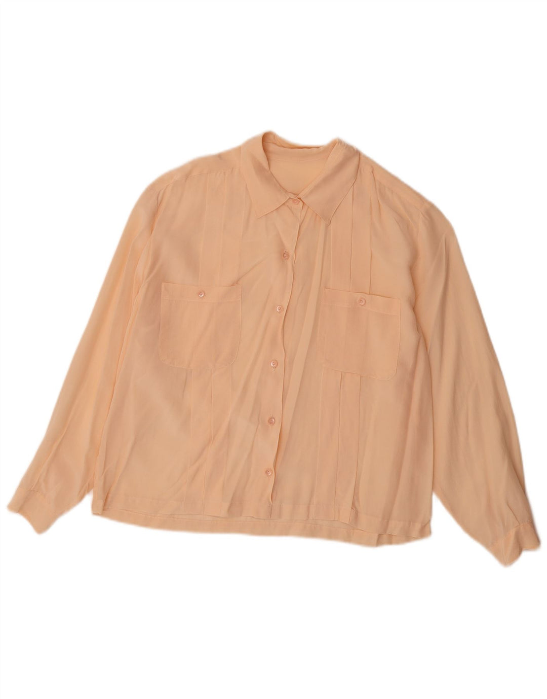 Vintage dameskjorte bluse UK 14 Large Pink