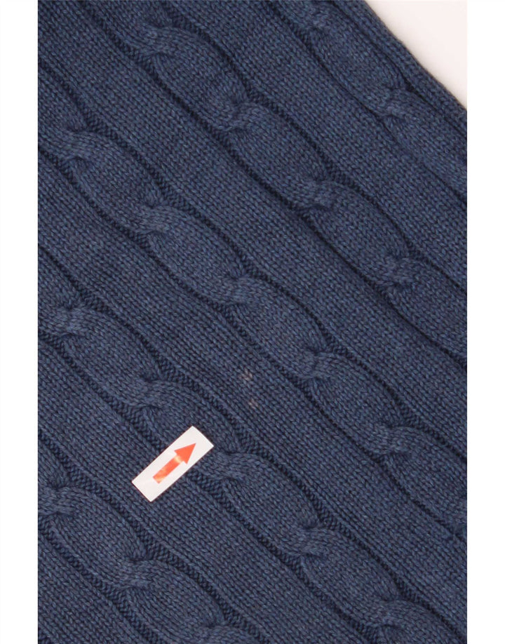 Marks & Spencer Herre Blue Harbor Boat Neck Jumper Sweater Medium Navy