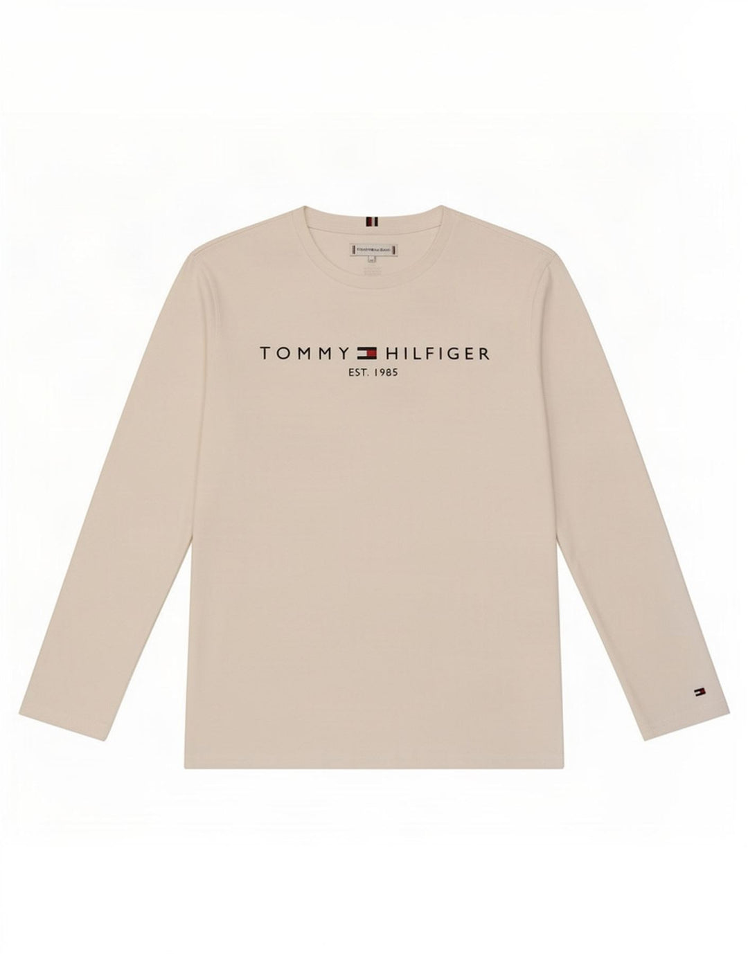 Tommy Hilfiger Boys Grafisk Top Langærmet 13-14 År Hvid
