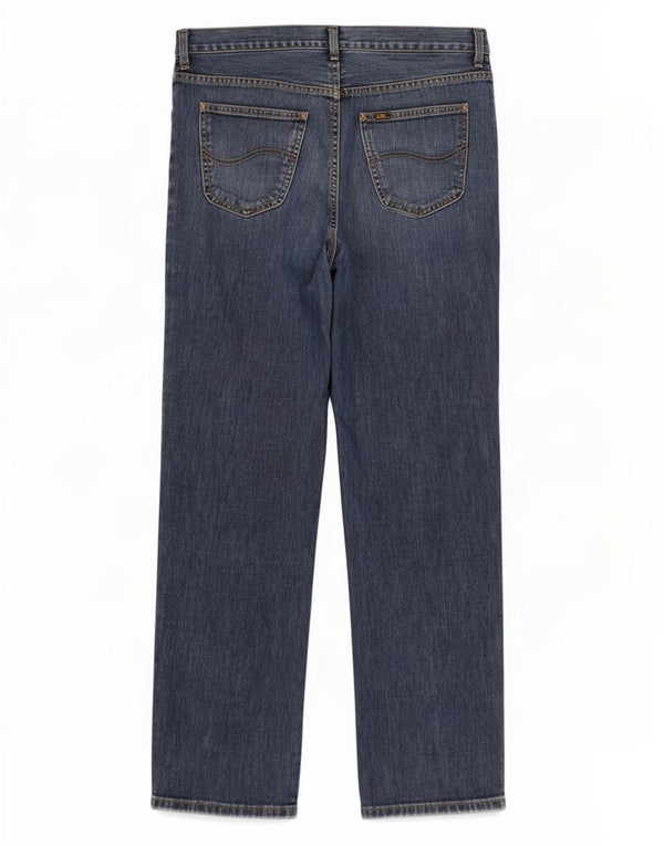 Lee Mens Brooklyn Straight Jeans W36 L30 Blå Bomuld